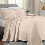 Lightweight Cotton Bedspread Sets 3-Piece Celtic Circle Jacquard Matelassé - Bedspread by Superior Brand