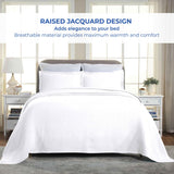 Lightweight Cotton Bedspread Sets 3-Piece Celtic Circle Jacquard Matelassé - Bedspread by Superior Brand