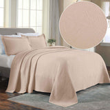 Lightweight Cotton Bedspread Sets 3-Piece Celtic Circle Jacquard Matelassé - Bedspread by Superior Brand