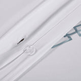 100% Cotton Chain Links Embroidered Duvet Cover Set - Duvet Cover Set by Superior Brand