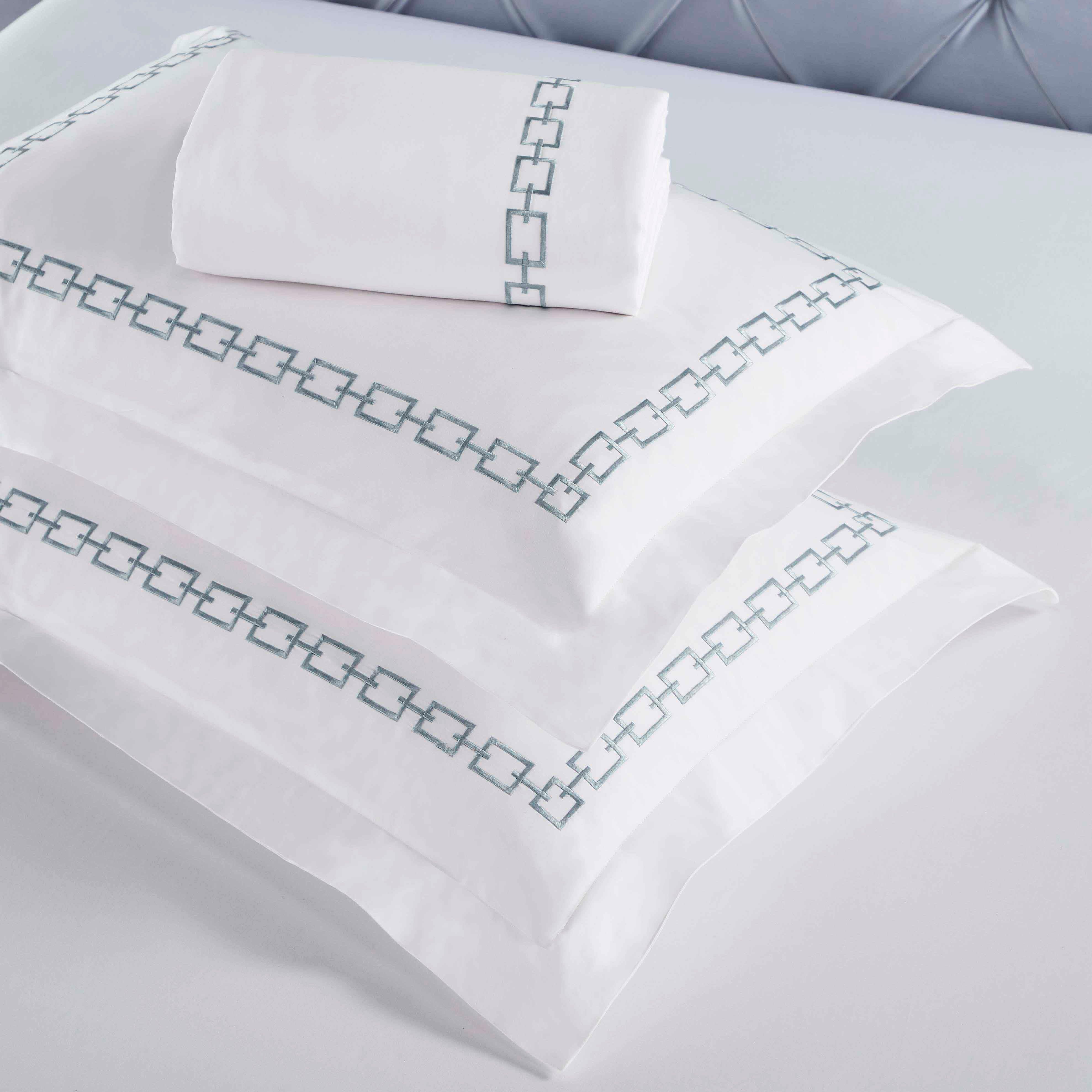100% Cotton Chain Links Embroidered Duvet Cover Set - Duvet Cover Set by Superior Brand