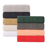 Chevron Zero Twist Jaquard Cotton 3 Piece Bathroom Towel Set - Towel Set by Superior Brand