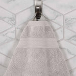 Chevron Zero Twist Solid and Jacquard Cotton 8 Piece Towel Set - Towel Set by Superior Brand