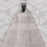 Chevron Zero Twist Solid and Jacquard Cotton 8 Piece Towel Set - Towel Set by Superior Brand