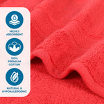 Chevron Zero Twist Solid and Jacquard Cotton 8 Piece Towel Set - Towel Set by Superior Brand