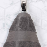 Chevron Zero Twist Solid and Jacquard Soft Cotton 12 Piece Towel Set - Towel Set by Superior Brand