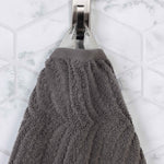 Chevron Zero Twist Solid and Jacquard Soft Cotton 12 Piece Towel Set - Towel Set by Superior Brand