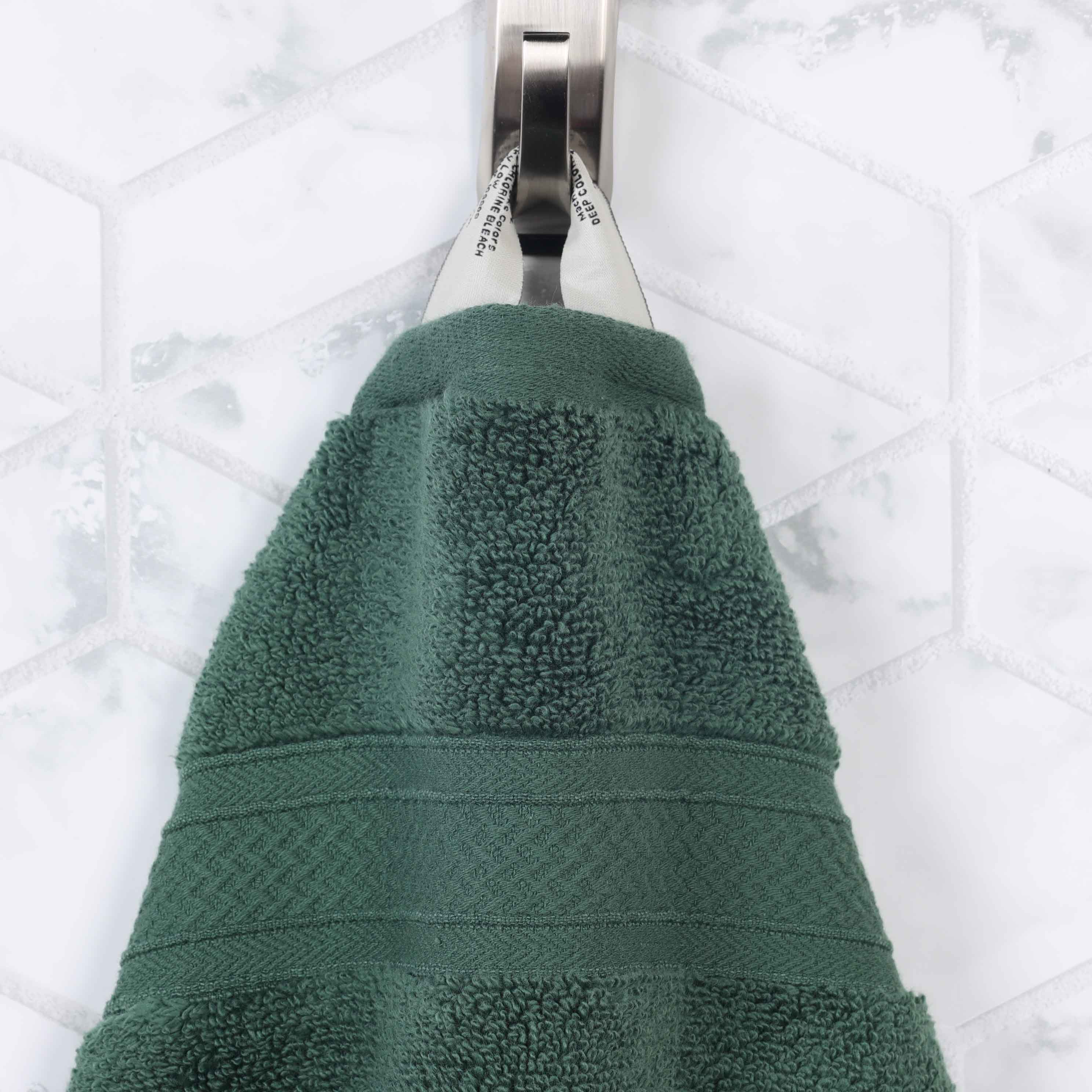 Chevron Zero Twist Solid and Jacquard Soft Cotton 12 Piece Towel Set - Towel Set by Superior Brand