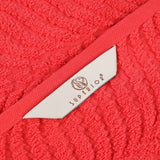 Zero Twist Cotton Solid and Jacquard Bath Towel Set of 4 - Bath Towel by Superior Brand