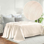 100% Cotton Woven Blanket – Clara Jacquard - All-Season Comfort - Blanket by Superior Brand