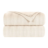 100% Cotton Woven Blanket – Clara Jacquard - All-Season Comfort - Blanket by Superior Brand