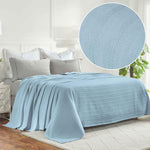 100% Cotton Woven Blanket – Clara Jacquard - All-Season Comfort - Blanket by Superior Brand