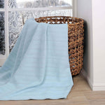 100% Cotton Woven Blanket – Clara Jacquard - All-Season Comfort - Blanket by Superior Brand