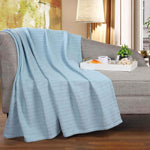 100% Cotton Woven Blanket – Clara Jacquard - All-Season Comfort - Blanket by Superior Brand
