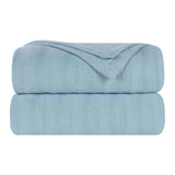 100% Cotton Woven Blanket – Clara Jacquard - All-Season Comfort - Blanket by Superior Brand