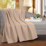 100% Cotton Woven Blanket – Clara Jacquard - All-Season Comfort - Blanket by Superior Brand