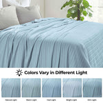 100% Cotton Woven Blanket – Clara Jacquard - All-Season Comfort - Blanket by Superior Brand