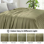 100% Cotton Woven Blanket – Clara Jacquard - All-Season Comfort - Blanket by Superior Brand