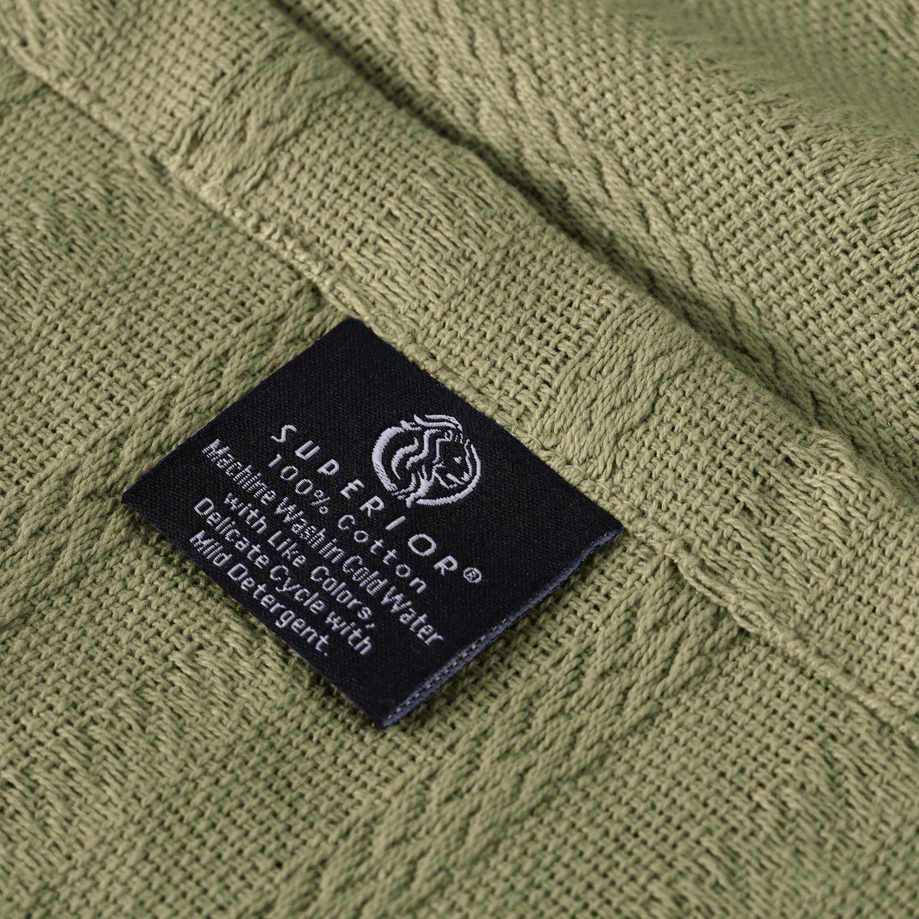 100% Cotton Woven Blanket – Clara Jacquard - All-Season Comfort - Blanket by Superior Brand
