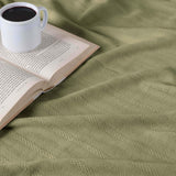 100% Cotton Woven Blanket – Clara Jacquard - All-Season Comfort - Blanket by Superior Brand