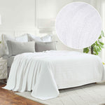 100% Cotton Woven Blanket – Clara Jacquard - All-Season Comfort - Blanket by Superior Brand