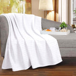100% Cotton Woven Blanket – Clara Jacquard - All-Season Comfort - Blanket by Superior Brand