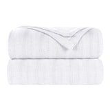 100% Cotton Woven Blanket – Clara Jacquard - All-Season Comfort - Blanket by Superior Brand