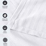 100% Cotton Woven Blanket – Clara Jacquard - All-Season Comfort - Blanket by Superior Brand