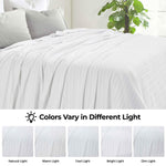 100% Cotton Woven Blanket – Clara Jacquard - All-Season Comfort - Blanket by Superior Brand