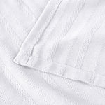 100% Cotton Woven Blanket – Clara Jacquard - All-Season Comfort - Blanket by Superior Brand