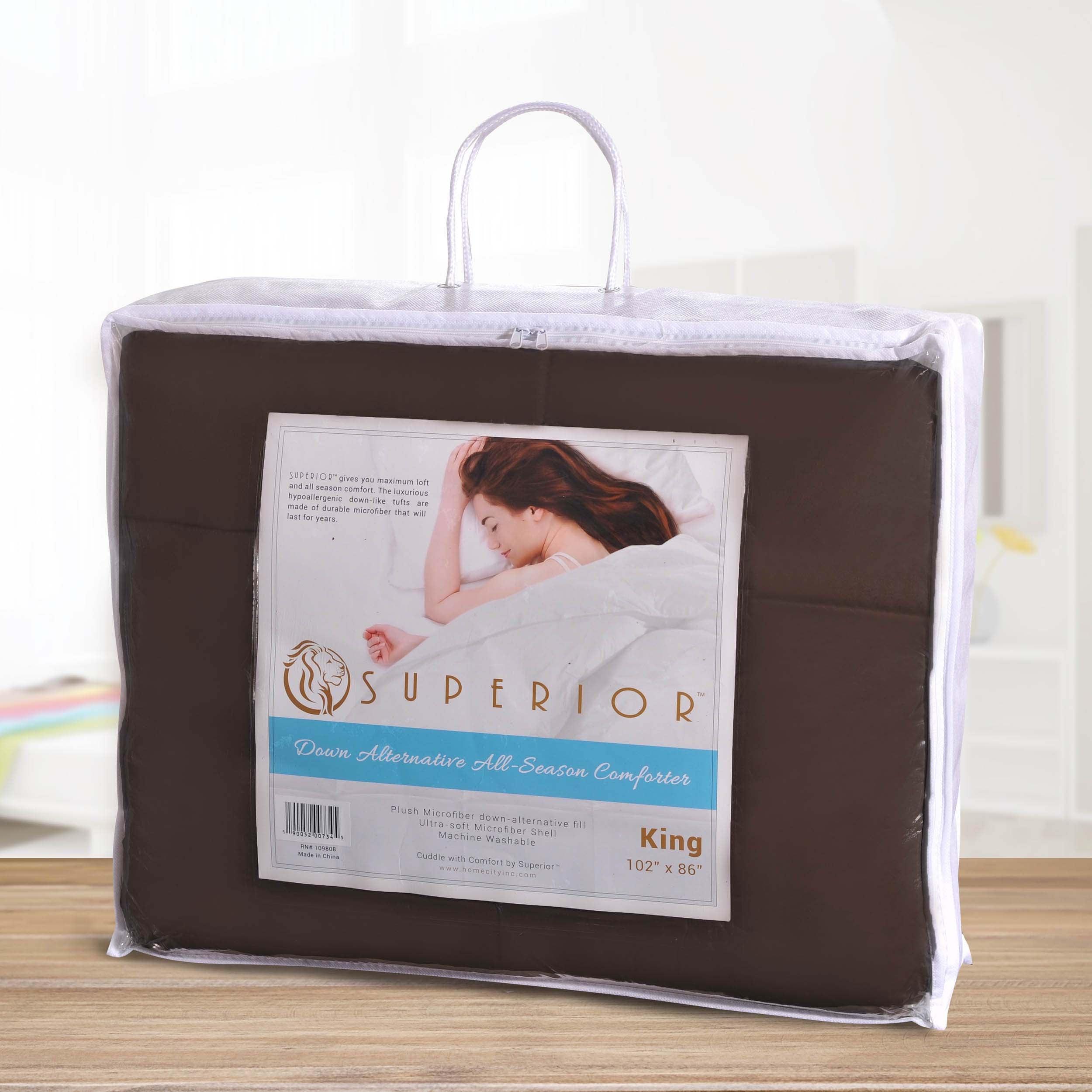 Classic Reversible Medium Weight Down Alternative Microfiber Comforter - Comforter by Superior Brand