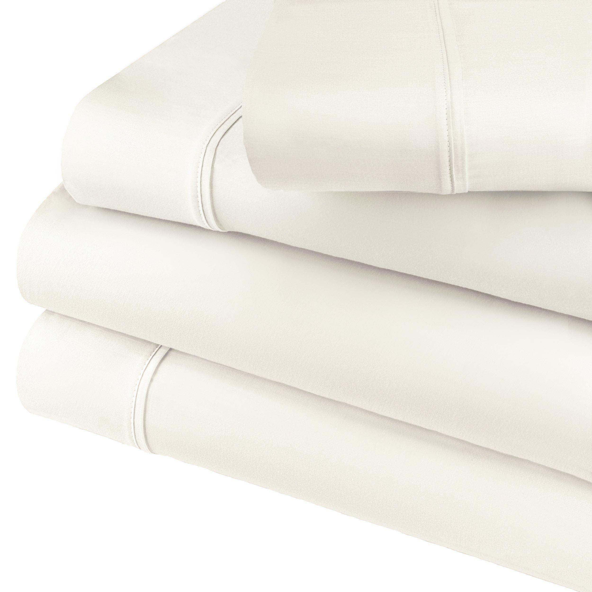 800 Thread Count Cotton Blend Bed Sheet Set Solid Deep Pocket - Sheet Set by Superior Brand