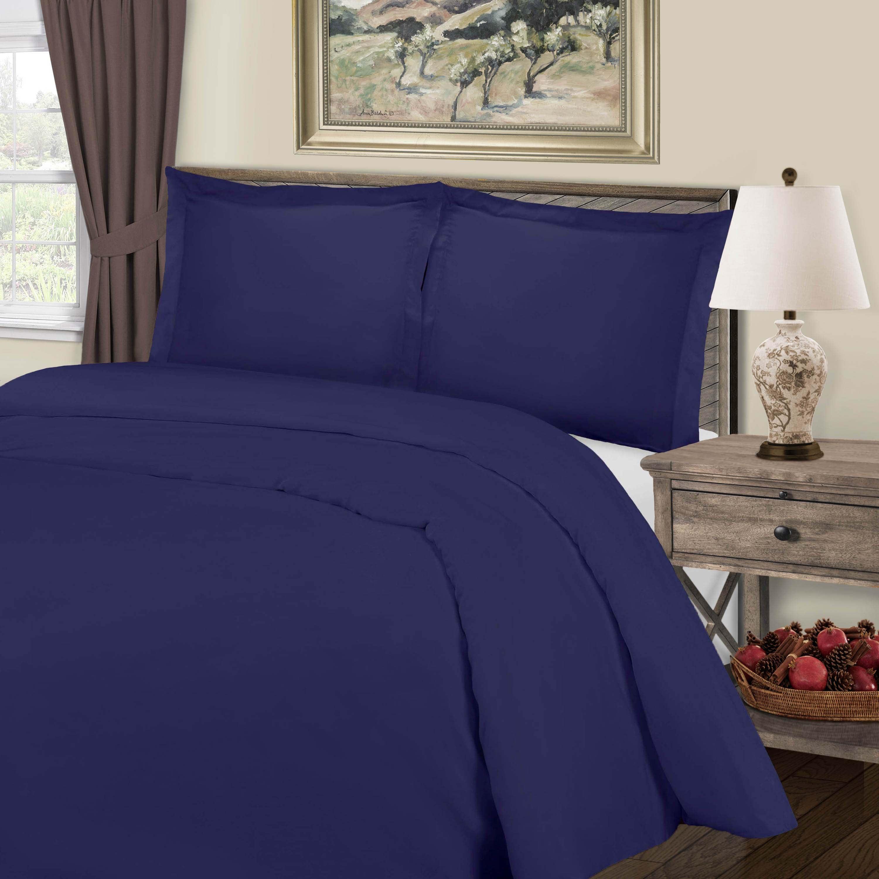 Cotton Blend 800 Thread Count Solid Duvet Cover Set - Duvet Cover Set by Superior Brand