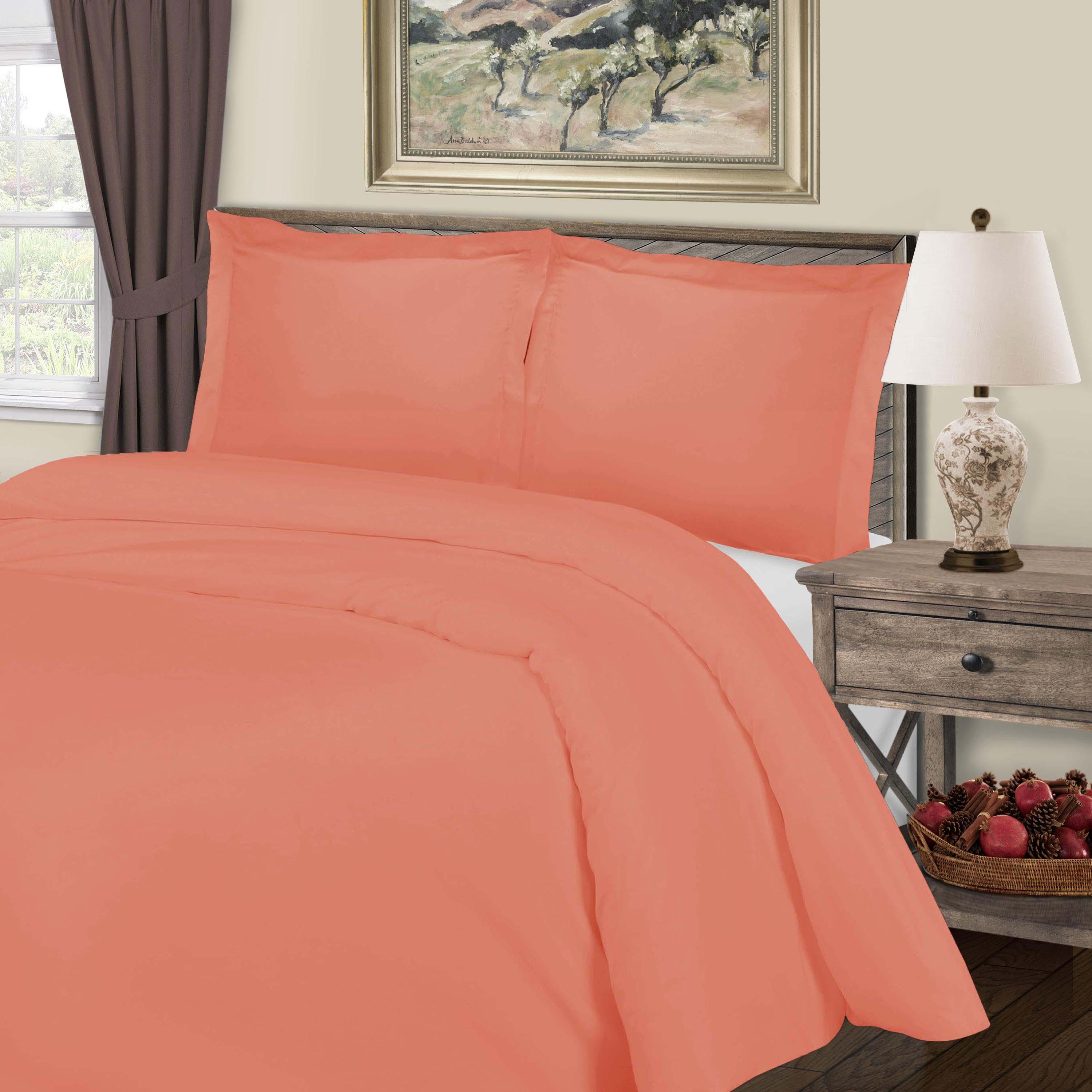 Cotton Blend 800 Thread Count Solid Duvet Cover Set - Duvet Cover Set by Superior Brand
