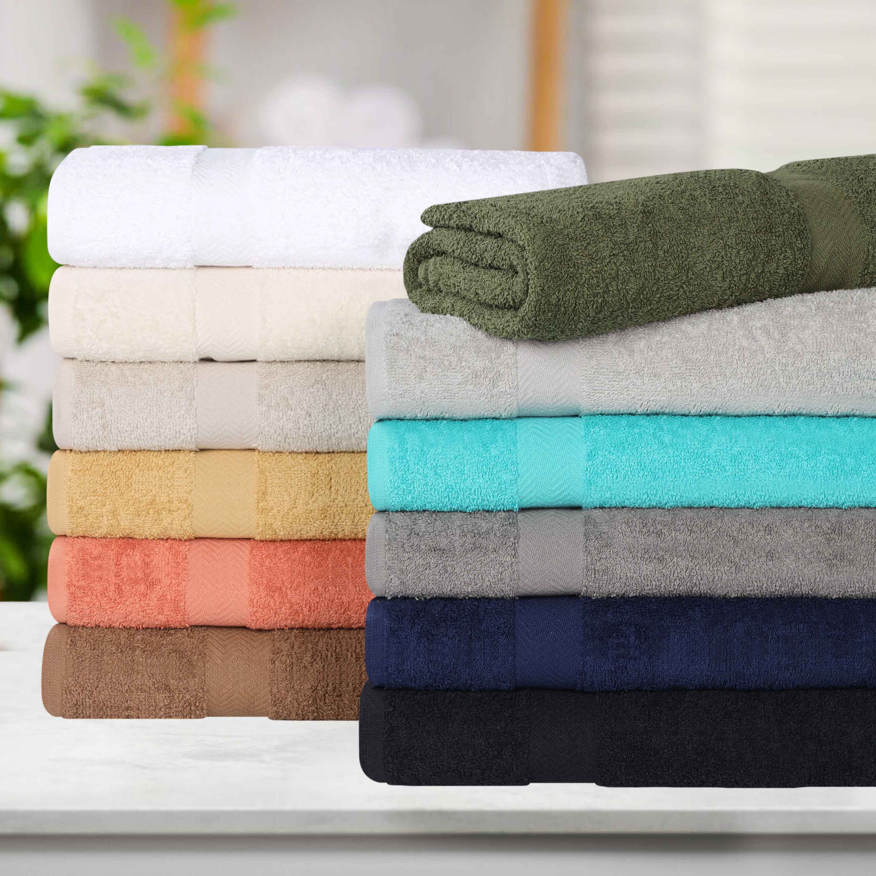 Cotton Eco-Friendly Bathroom Essentials 2 Piece Bath Sheet Set - Bath Sheets by Superior Brand