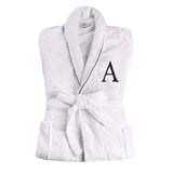Cotton Embroidered Bathrobe Adults Unisex Bath Robe for Men and Women - Bath Robe by Superior Brand
