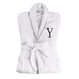 Cotton Embroidered Bathrobe Adults Unisex Bath Robe for Men and Women - Bath Robe by Superior Brand