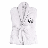 Cotton Embroidered Bathrobe Adults Unisex Bath Robe for Men and Women - Bath Robe by Superior Brand