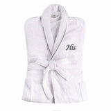 Cotton Embroidered Bathrobe Adults Unisex Bath Robe for Men and Women - Bath Robe by Superior Brand