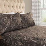 100% Cotton Flannel Bed Sheet Set Floral Paisley Deep Pocket - Sheet Set by Superior Brand