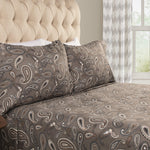 100% Cotton Flannel Bed Sheet Set Floral Paisley Deep Pocket - Sheet Set by Superior Brand