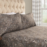 100% Cotton Flannel Bed Sheet Set Floral Paisley Deep Pocket - Sheet Set by Superior Brand