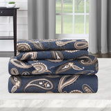 100% Cotton Flannel Bed Sheet Set Floral Paisley Deep Pocket - Sheet Set by Superior Brand