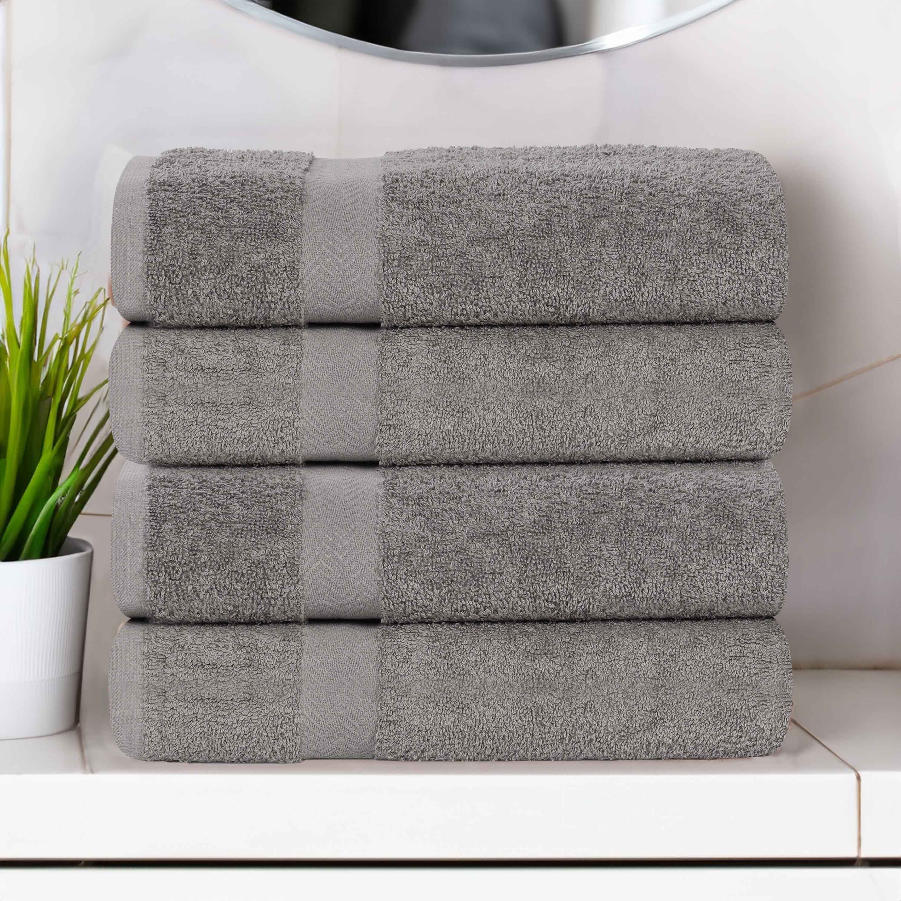 Cotton Highly Absorbent Eco-Friendly Quick Dry Bath Towel Set of 4 - Bath Towel by Superior Brand
