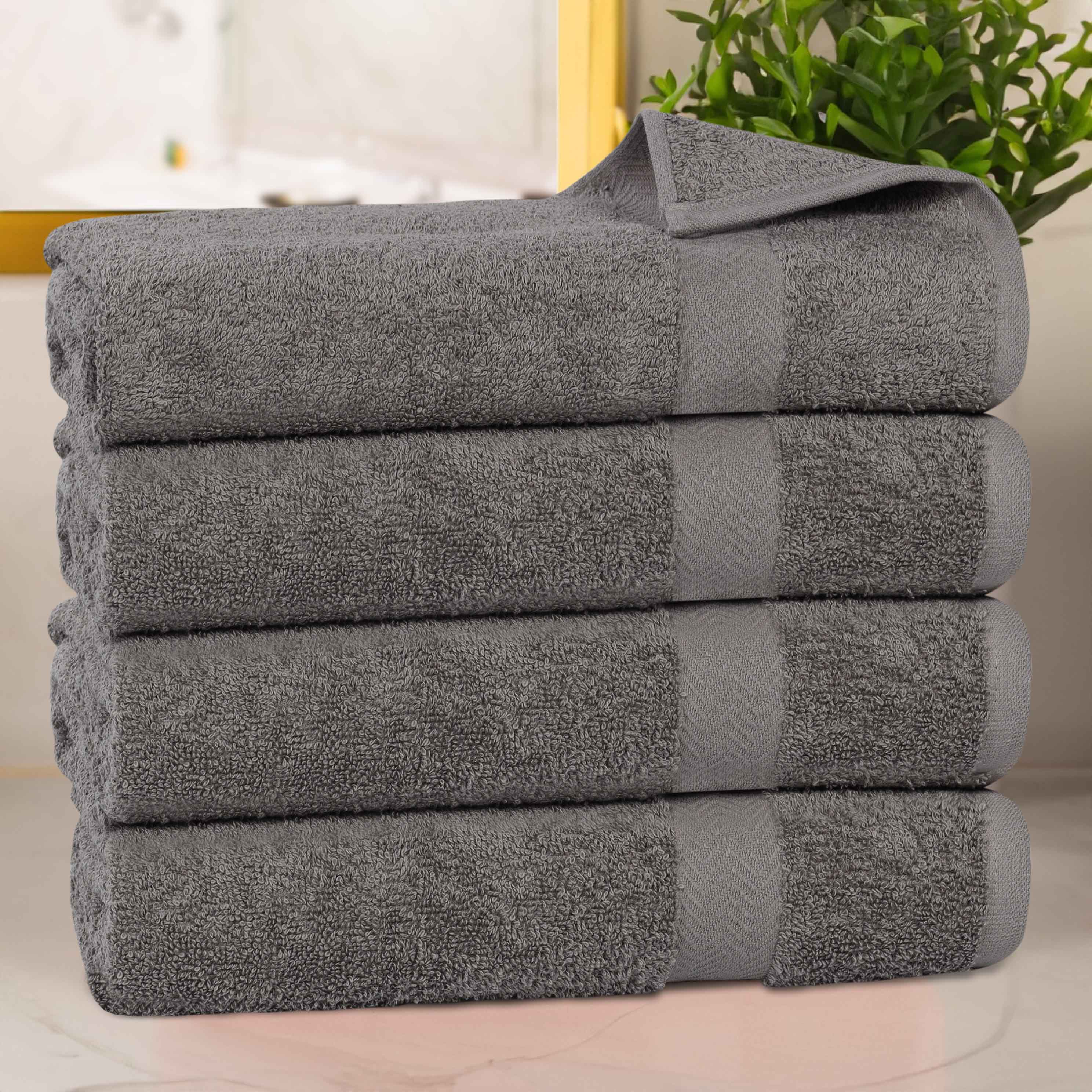 Cotton Highly Absorbent Eco-Friendly Quick Dry Bath Towel Set of 4 - Bath Towel by Superior Brand