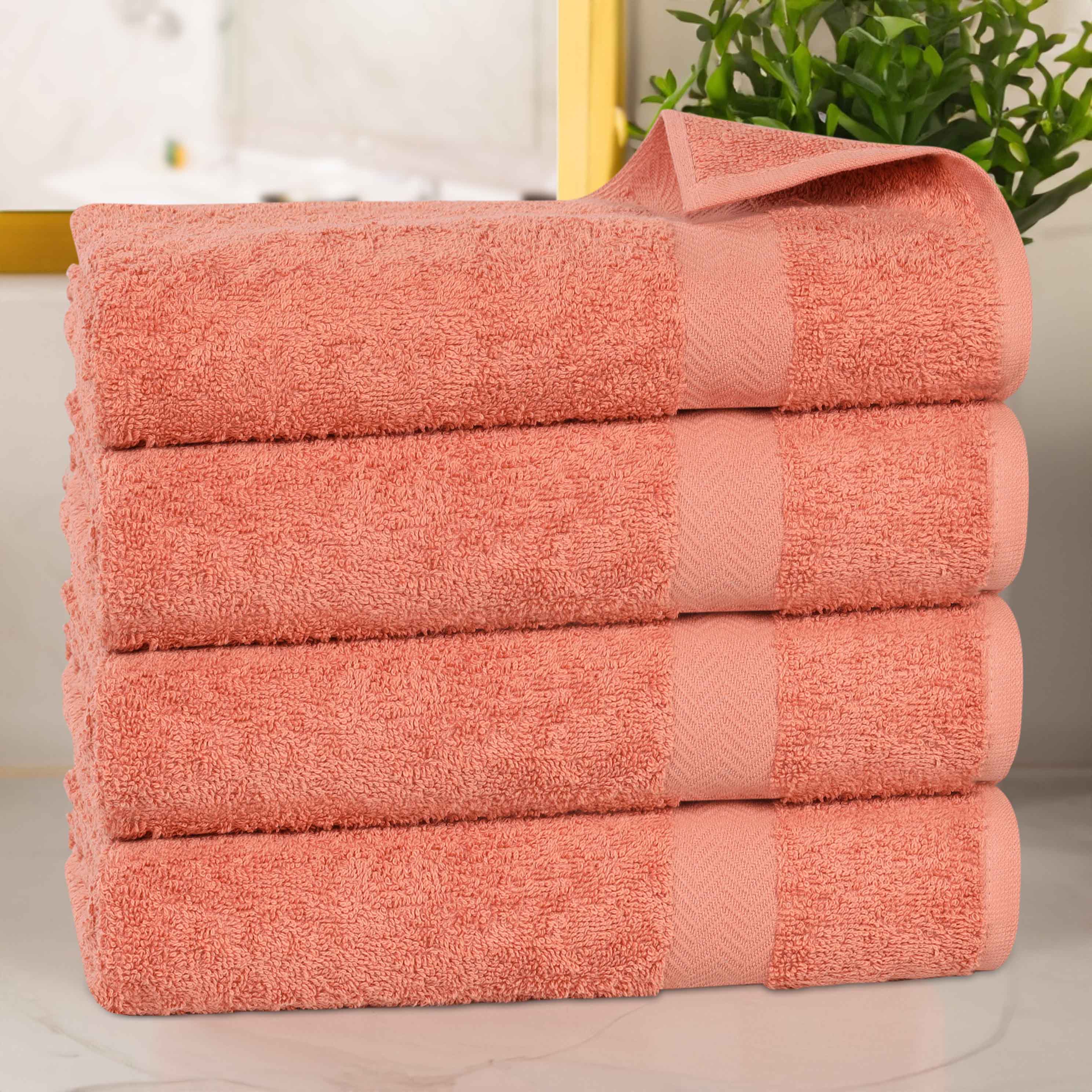 Cotton Highly Absorbent Eco-Friendly Quick Dry Bath Towel Set of 4 - Bath Towel by Superior Brand