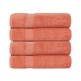 Cotton Highly Absorbent Eco-Friendly Quick Dry Bath Towel Set of 4 - Bath Towel by Superior Brand