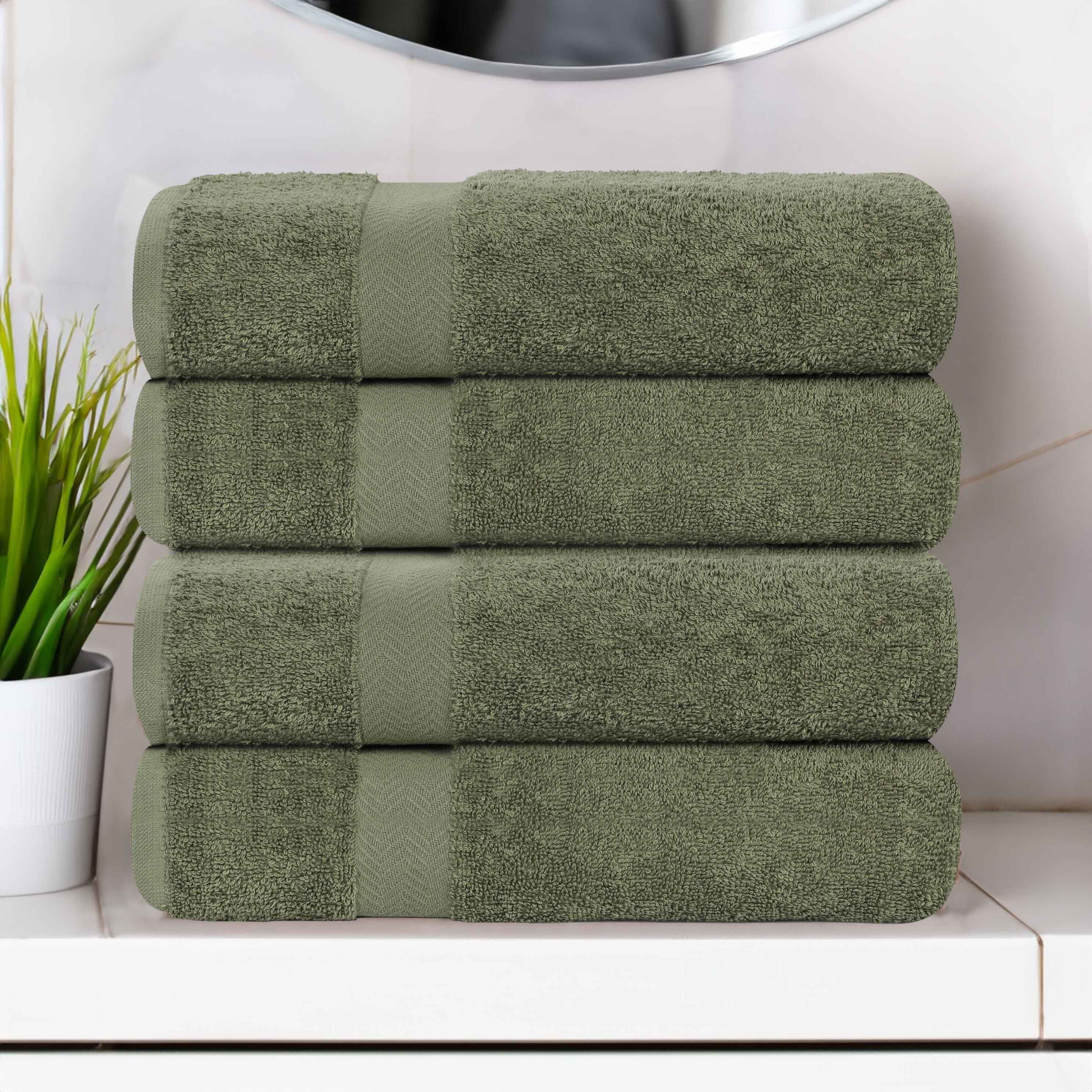 Cotton Highly Absorbent Eco-Friendly Quick Dry Bath Towel Set of 4 - Bath Towel by Superior Brand