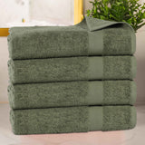Cotton Highly Absorbent Eco-Friendly Quick Dry Bath Towel Set of 4 - Bath Towel by Superior Brand