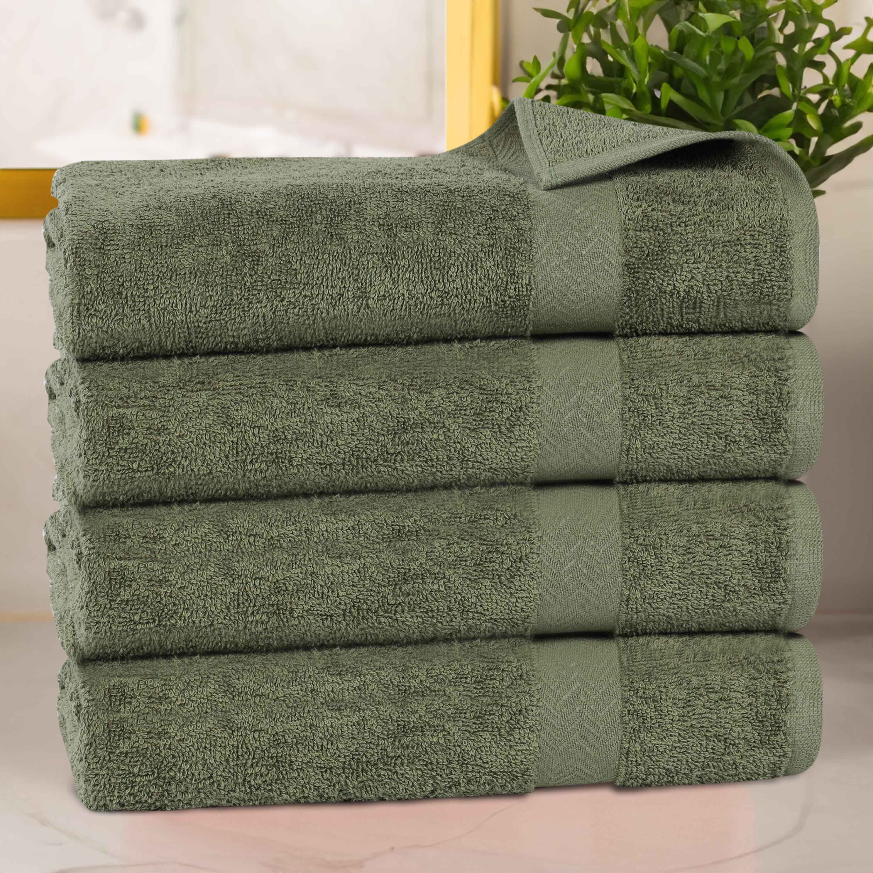 Cotton Highly Absorbent Eco-Friendly Quick Dry Bath Towel Set of 4 - Bath Towel by Superior Brand